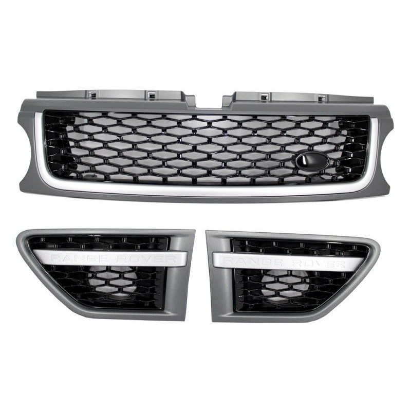 Pacchetto griglia Autobiography Look Black Silver per Range Rover Sport 2010-2013