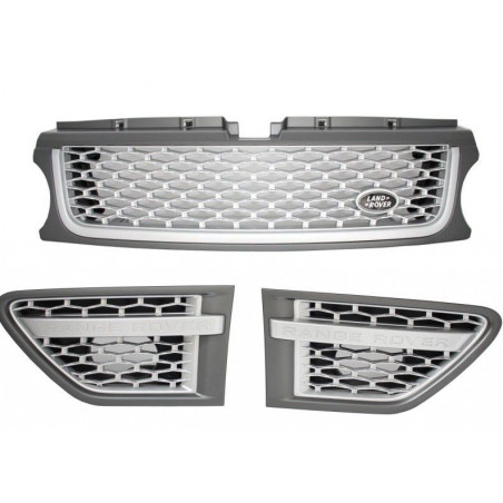 Autobiografie Silver Look Grille Pack voor Range Rover Sport 2010-2013