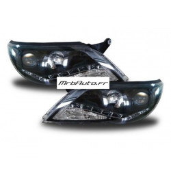 Fari anteriori a LED neri per TIGUAN 2007 2011