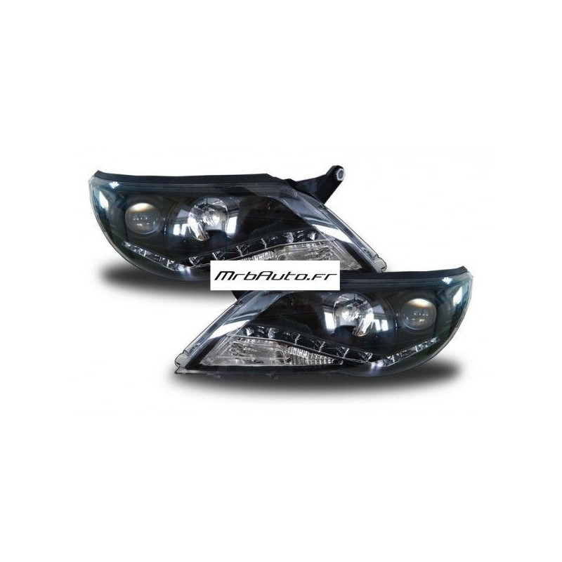 Zwarte LED-koplampen voor TIGUAN 2007 2011