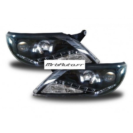 Fari anteriori a LED neri per TIGUAN 2007 2011
