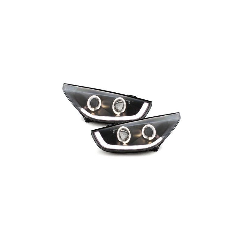 Faro anteriore nero per hyundai IX35 2009 +