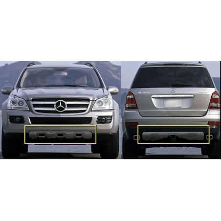 Proteção de para-choque para Mercedes GL X164 Proteção de para-choque para Mercedes GL X164