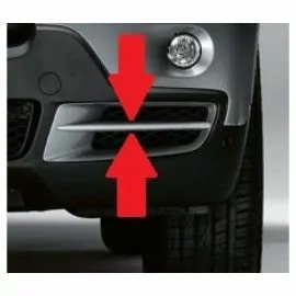 Enjoliveur grille de pare-chocs avant gauche pour BMW X5 E70 07-10