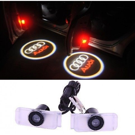 Twee Pico LED-logoprojectoren voor Audi