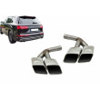 Embouts d'échappement Silver look SQ7 pour AUDI Q7 4M Embouts d'échappement Silver look SQ7 pour AUDI Q7 4M