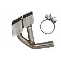 Embouts d'échappement Silver look SQ7 pour AUDI Q7 4M