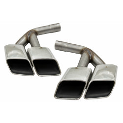 Embouts d'échappement Silver look SQ7 pour AUDI Q7 4M