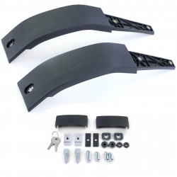 Boîte de Rangement Latérale Noir Brillant pour Land Rover Defender L663 90/110