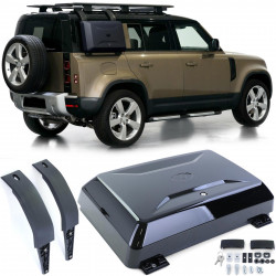 Boîte de Rangement Latérale Noir Brillant pour Land Rover Defender L663 90/110