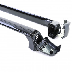 Barres de Toit en Aluminium Noir pour Land Rover Defender 90 L663