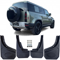 Premium Front and Rear Mud Flaps Kit for Land Rover Defender L663 (2020+)