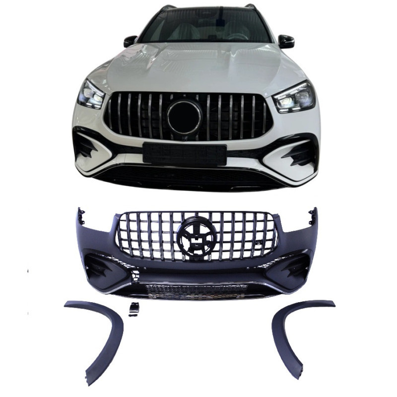 Frente Bumper Facelift Look 63 AMG para Mercedes Gle SUV W167 e GLE Coupé C167