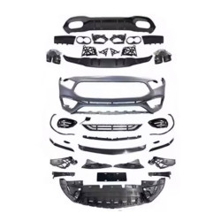 Front bumper + rear diffuser LOOK A45 S AMG - Mercedes A class a W177 (2018-2023)