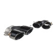 Diffusore look 45 AMG uscite nere per Mercedes GLB X247