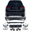 Salidas cromadas AMG 45 para Mercedes GLB