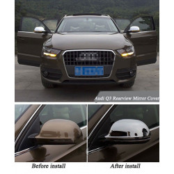 Copri specchietti cromati per Audi Q3