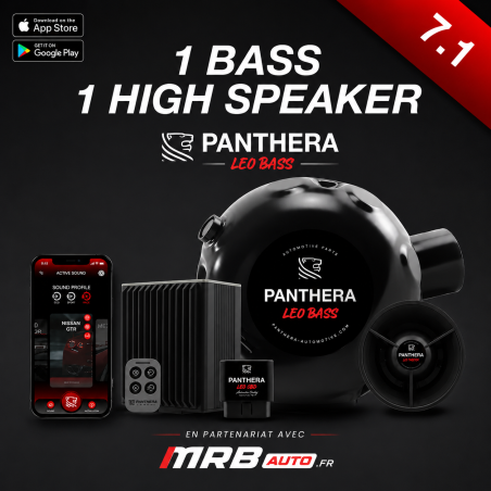 Sistema de som ativo Panthera Leo ASC 7.1 - Booster de som OBD Plug & Play