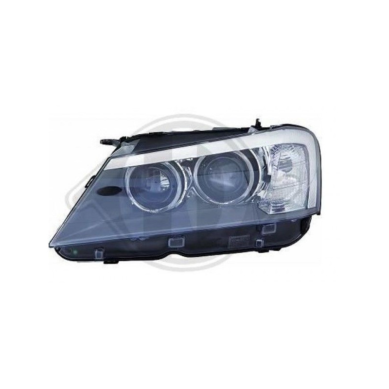 Farol dianteiro esquerdo Bi-Xenon D2S direcional para BMW X3 F25 2010-2014