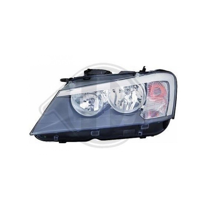 Phare (verre/lentille/housse) Gauche Neuf Pour BMW X3 F25 (2010-2014) - Marque EDA PREMIUM - Pièce De Rechange