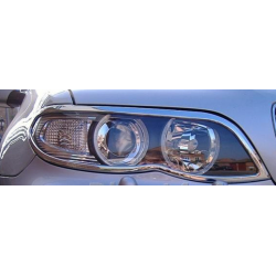 Protectores de faros cromados para BMW X5 E53