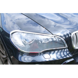 Protector de faros cromado para BMW X5 E70