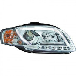 Paire de phares LED + Light BAR pour Audi A4 2004-2007