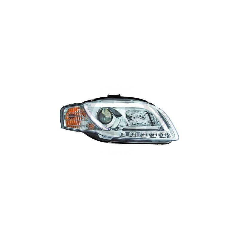 Paar LED-Scheinwerfer + Lichtleiste für Audi A4 2004-2007
