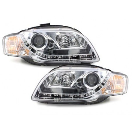 Par de luces LED de conducción diurna para Audi A4 2004-2007