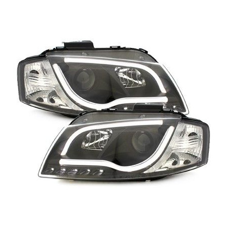Paire de phares Avant + Light bar intégrés Audi A3 8P 2003-2008 Paire de phares Avant + Light bar intégrés Audi A3 8P 2003-2008