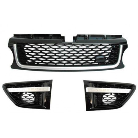 Zwarte Autobiography Look Grille Pack voor Range Rover Sport 2010-2013 Zwarte Autobiography Look Grille Pack voor Range Rover Sport 2010-2013