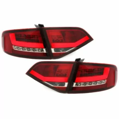 Feux arrières LED Lightbar rouge / blanc Audi A4 BERLINE 2007-2011