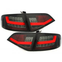 Feux arrière LED Lightbar noir / fumée pour Audi A4 BERLINE 2007-2011