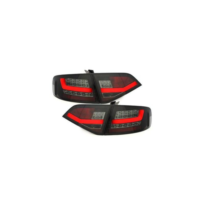 Feux arrière LED Lightbar noir / fumée pour Audi A4 BERLINE 2007-2011