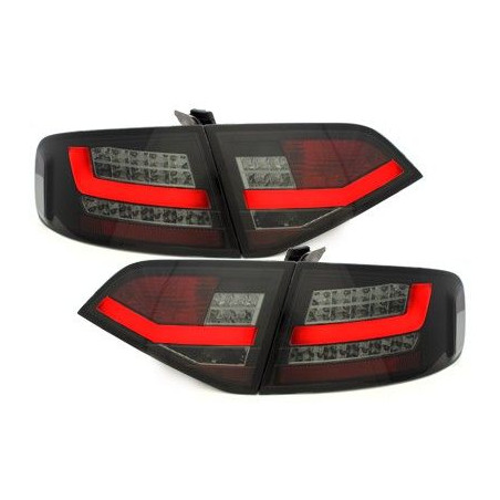 Feux arrière LED Lightbar noir / fumée pour Audi A4 BERLINE 2007-2011 Feux arrière LED Lightbar noir / fumée pour Audi A4 BERLINE 2007-2011