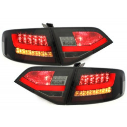 Feux arrière LED Lightbar noir / fumée pour Audi A4 BERLINE 2007-2011