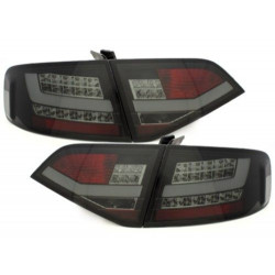 Luci posteriori a LED Lightbar nere/fumo per Audi A4 BERLINA 2007-2011