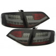 Feux arrière LED Lightbar noir / fumée pour Audi A4 BERLINE 2007-2011 Feux arrière LED Lightbar noir / fumée pour Audi A4 BERLINE 2007-2011