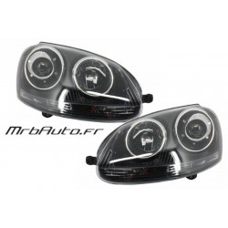 SCHWARZER LOOK R32 GTI SCHEINWERFER VOLKSWAGEN GOLF 5