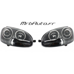 PHARES BLACK LOOK R32 GTI VOLKSWAGEN GOLF 5