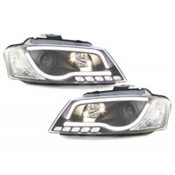 FARI NERI BARRA LUMINOSA LED AUDI A3 8P 08-12