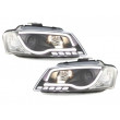 PHARES NOIR LIGHTBAR LED AUDI A3 8P 08-12