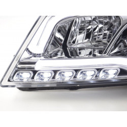 BARRA DE LUCES CROMADA FAROS LED AUDI A3 8P 08-12