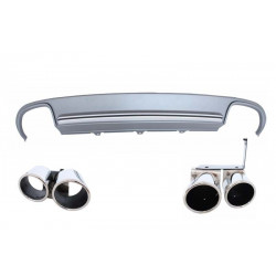 DIFFUSEUR AVEC ECHAPPEMENTS LOOK S4 POUR AUDI A4