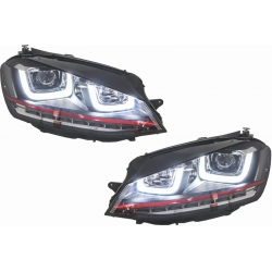 Phares LED Look GTI pour Volkswagen Golf 7 