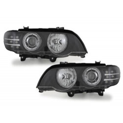 Phares Angel eyes LED pour BMW X5 E53 99-03