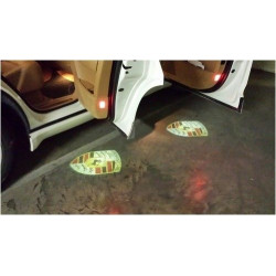 Due proiettori LED Logo Pico per PORSCHE CAYENNE 03-09