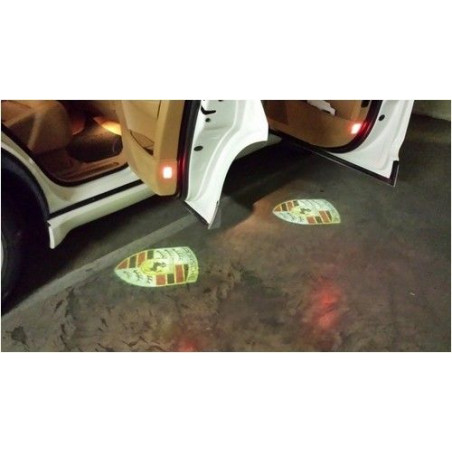 Deux pico projecteurs Logo LED pour PORSCHE CAYENNE 03-09 Deux pico projecteurs Logo LED pour PORSCHE CAYENNE 03-09