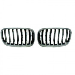 Parrilla delantera cromada y negra para BMW X5 E70