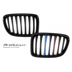 Glänzend schwarze Kühlergrills im M-Look für BMW X1